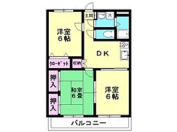 セピアコート 3DKの間取図画像