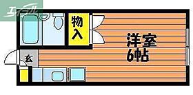 岡山県岡山市北区谷万成1丁目（賃貸アパート1K・1階・16.50㎡） その2