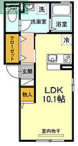 岡山県岡山市北区学南町3丁目（賃貸アパート1R・2階・30.02㎡） その2