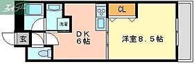 岡山県岡山市北区今5丁目（賃貸マンション1DK・3階・34.20㎡） その2