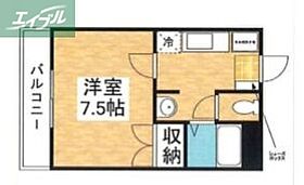 岡山県岡山市北区青江3丁目（賃貸マンション1K・2階・23.79㎡） その2