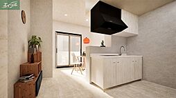 JR津山線 法界院駅 徒歩5分の賃貸アパート 3階2LDKのリビング/ダイニング