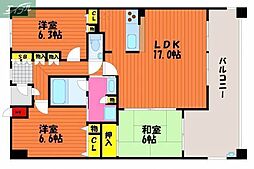 JR山陽本線 岡山駅 徒歩6分 2階/-