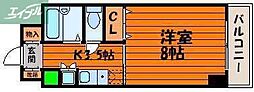 エスペランサ津島 1Kの間取図画像