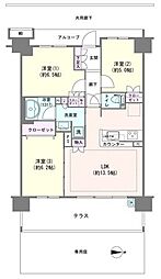 間取図画像 3LDK