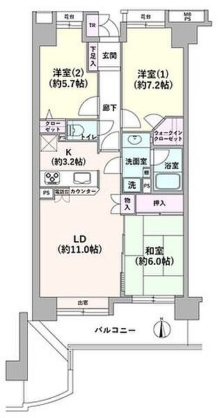 間取りを拡大表示
