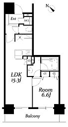 ロイヤルパークス千種 1LDKの間取図画像