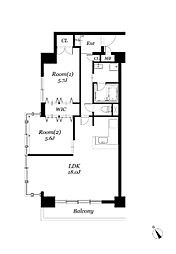 ROSETOWER元今泉 2LDKの間取図画像