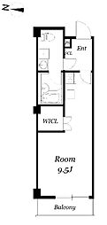第3メゾンドヨシノ ワンルームの間取図画像