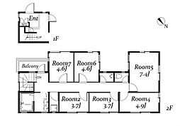 room-ing南青山ハウス ワンルームの間取図画像