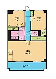 ドミールST 2LDKの間取図画像