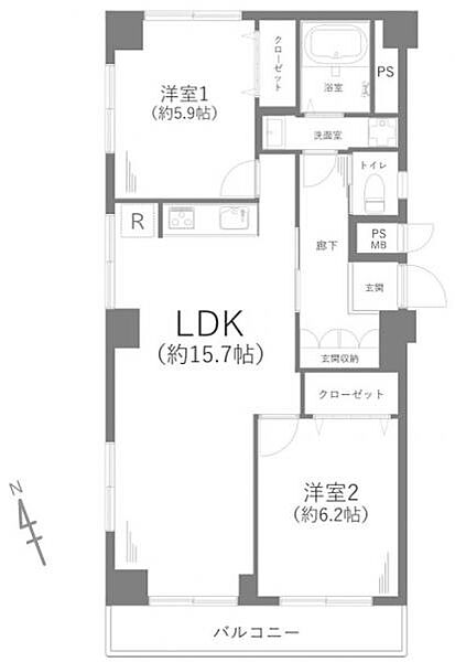 間取りを拡大表示