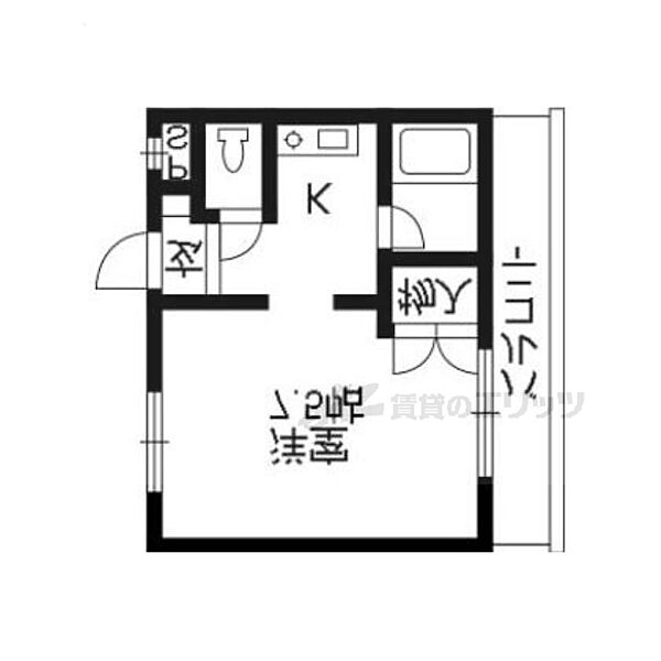 エルデ観月橋 303｜京都府京都市伏見区桃山町泰長老(賃貸マンション1K・3階・20.00㎡)の写真 その2