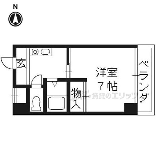 京都府京都市西京区大枝沓掛町(賃貸マンション1K・3階・21.87㎡)の写真 その2