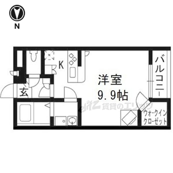 レオパレス罧原 105｜京都府京都市右京区嵯峨罧原町(賃貸アパート1R・1階・31.05㎡)の写真 その2