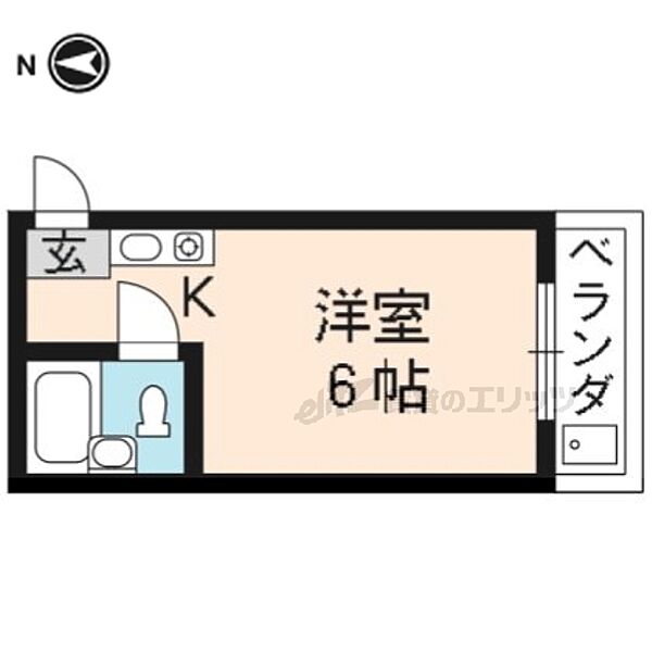 ラポルテ伏見 305｜京都府京都市伏見区成町(賃貸マンション1R・3階・18.70㎡)の写真 その2