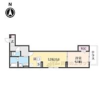 京都府京都市伏見区両替町九丁目（賃貸アパート1LDK・1階・42.90㎡） その2