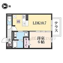 京都府京都市右京区西京極殿田町（賃貸アパート1LDK・1階・40.30㎡） その2