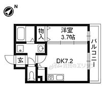 ハピネスクエア桂 211 ｜ 京都府京都市西京区桂浅原町（賃貸マンション1DK・2階・28.20㎡） その2