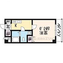 京都府京都市右京区西京極西大丸町（賃貸マンション1K・2階・21.08㎡） その2