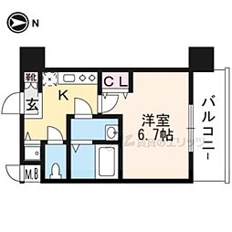 間取図画像 1K