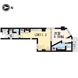 KITOIYASU 1LDKの間取図画像