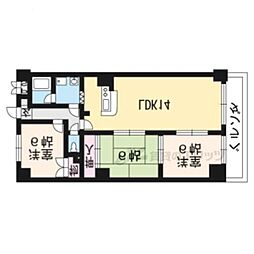 シベール阪急桂 3LDKの間取図画像