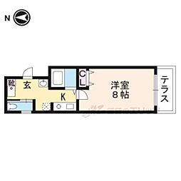 ル・パルク 1Kの間取図画像