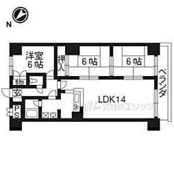 シベール阪急桂 3LDKの間取図画像