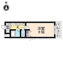ボヌール広野 1Kの間取図画像