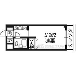 ルミネスプラザ 1Kの間取図画像