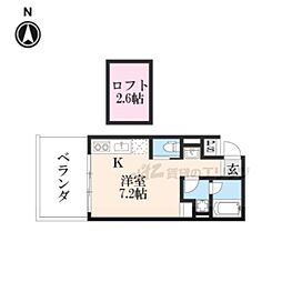 mahia・SUN-YOU 1Kの間取図画像