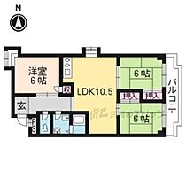 京都府長岡京市勝竜寺（賃貸マンション3LDK・4階・60.48㎡） その2