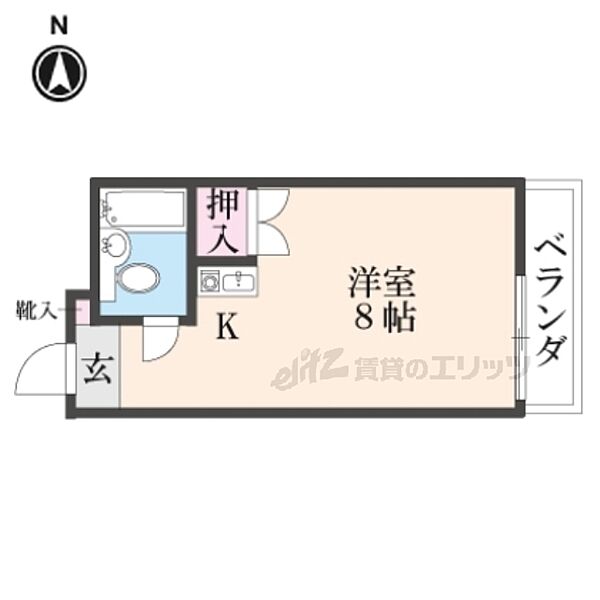 レスポワール山科 205｜京都府京都市山科区大宅辻脇町(賃貸マンション1K・2階・23.20㎡)の写真 その2