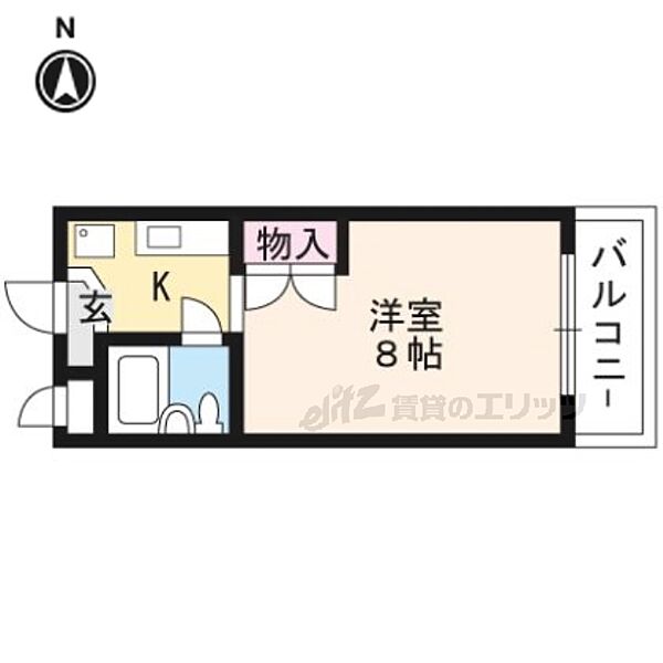 ＲＥＳＴＡ’87 211｜京都府京都市南区久世中久世町5丁目(賃貸マンション1K・2階・19.72㎡)の写真 その2