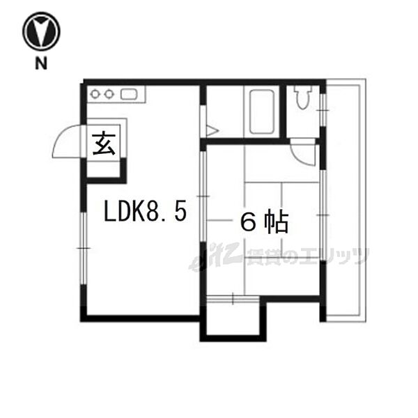 プレアール淀新町 102｜京都府京都市伏見区淀新町(賃貸マンション1DK・1階・27.00㎡)の写真 その2