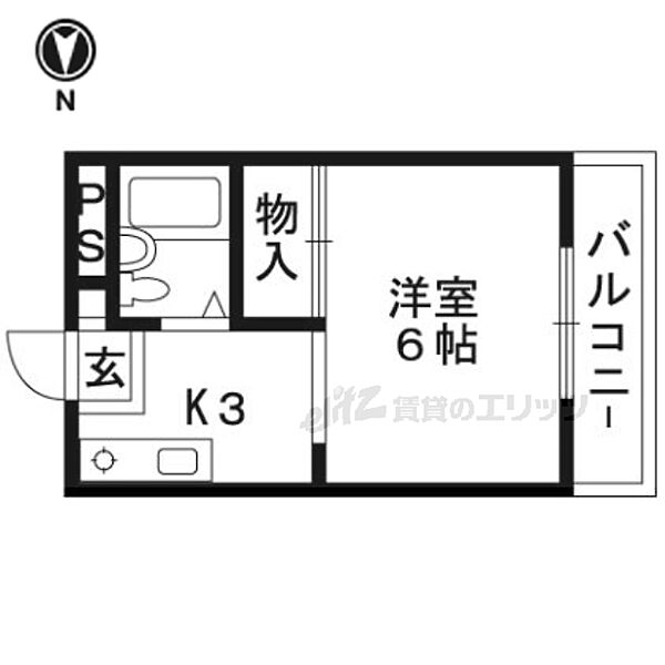 プレアール淀新町 402｜京都府京都市伏見区淀新町(賃貸マンション1K・4階・20.20㎡)の写真 その2