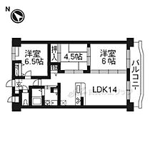 アデストビル 506 ｜ 京都府京田辺市興戸犬伏（賃貸マンション3LDK・5階・64.80㎡） その2