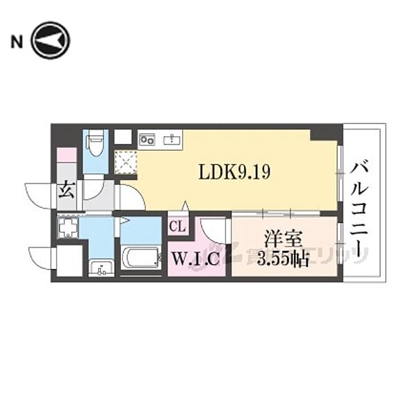 仮称）西大路　新築PJ 202｜京都府京都市南区吉祥院三ノ宮西町(賃貸マンション1LDK・2階・34.54㎡)の写真 その2