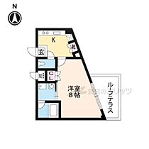 京都府京田辺市河原御影（賃貸マンション1K・4階・27.04㎡） その2