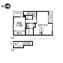 京都府宇治市槇島町千足（賃貸アパート1LDK・2階・43.52㎡） その2