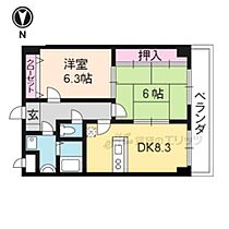 京都府京都市伏見区醍醐構口町（賃貸マンション2LDK・3階・51.77㎡） その2