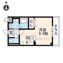 京都府長岡京市井ノ内上印田（賃貸アパート1K・2階・26.48㎡） その2