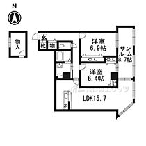 ピジョンハイツ 201 ｜ 京都府京都市伏見区南寝小屋町（賃貸マンション2LDK・2階・61.74㎡） その2