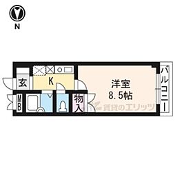 メゾン近松 1Kの間取図画像