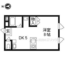 槇島センタービル 1DKの間取図画像