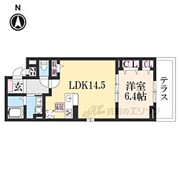プレッソ・ロート4 1LDKの間取図画像