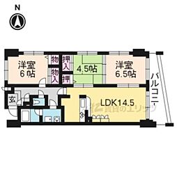 ゼフィーロ長岡京 3LDKの間取図画像