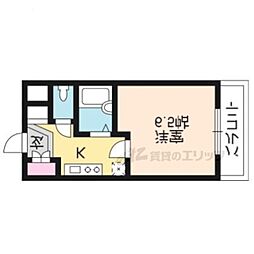 ネオレジデンス 1Kの間取図画像