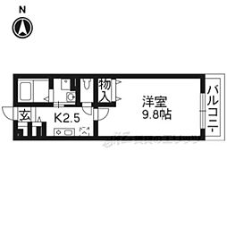セレーノS・K 1Kの間取図画像